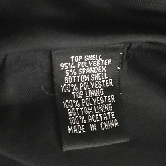 Adrianna Papell Black Rosette Tea Length Dress 4 - Picture 7 of 8